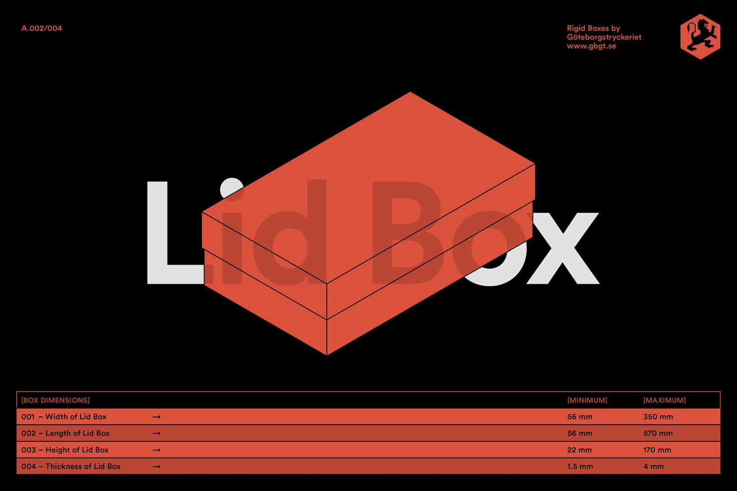 Lundgren+Lindqvist - Göteborgstryckeriet - Rigid Boxes