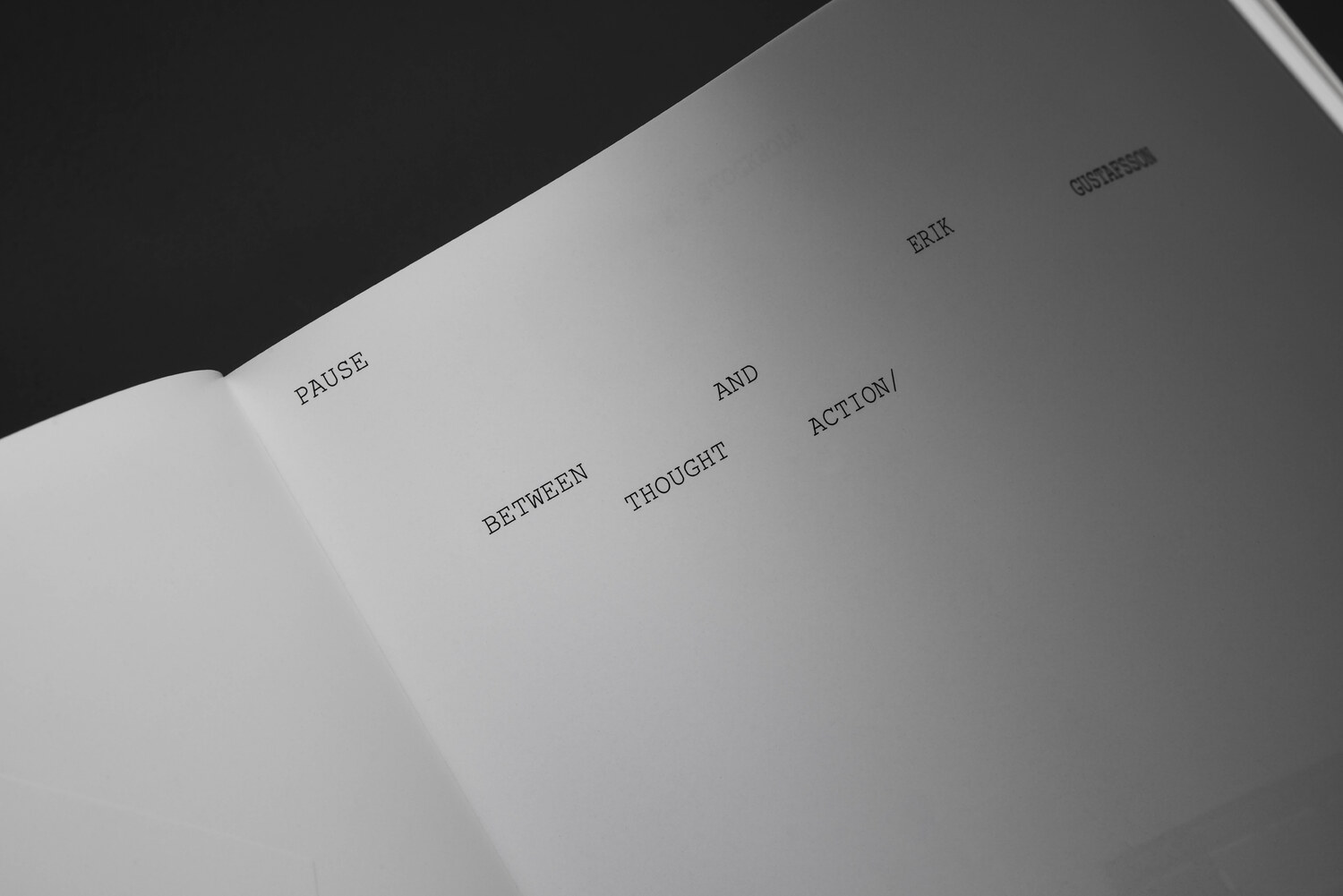 Lundgren+Lindqvist - Pause Between Thought and Action by Erik Gustafsson