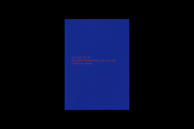 Lundgren+Lindqvist - The Size of My Richard Prince Book Collection by Jonathan Monk