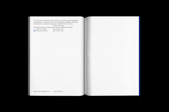 Lundgren+Lindqvist - The Size of My Richard Prince Book Collection by Jonathan Monk