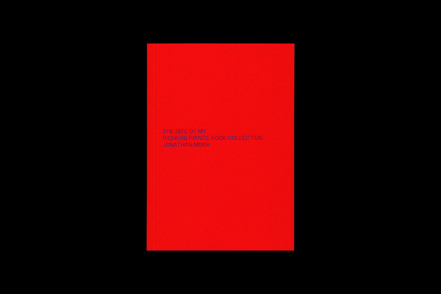Lundgren+Lindqvist - The Size of My Richard Prince Book Collection by Jonathan Monk