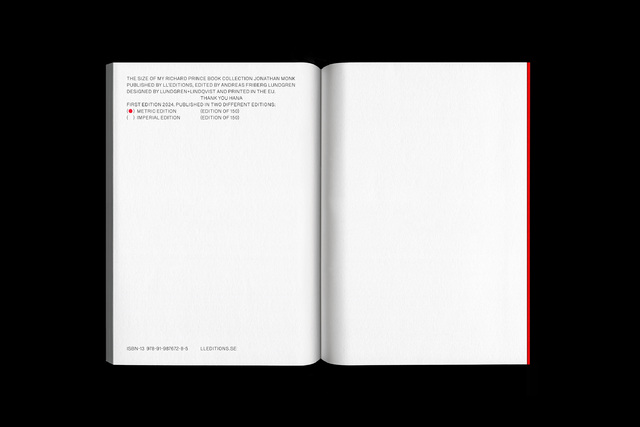 Lundgren+Lindqvist - The Size of My Richard Prince Book Collection by Jonathan Monk